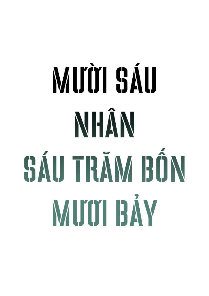 Mười Sáu Nhân Sáu Trăm Bốn Mươi Bảy